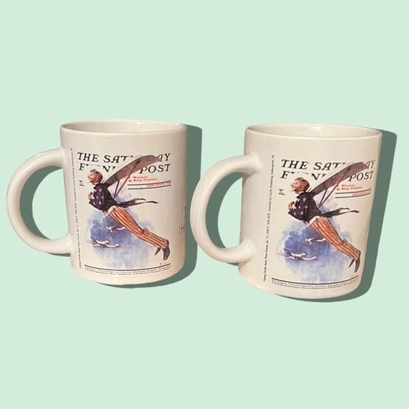 Saturday Evening Post Norman Rockwell Patriotic Collection Coffee Mugs. Set of 2 - Picture 7 of 7